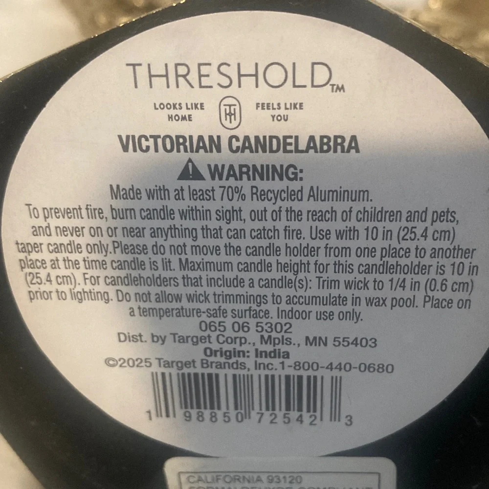 Target Threshold 2025 Halloween Victoria Candelabra